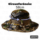 Chapéu Para Pesca com Proteção Premium Canavieiro Camuflado