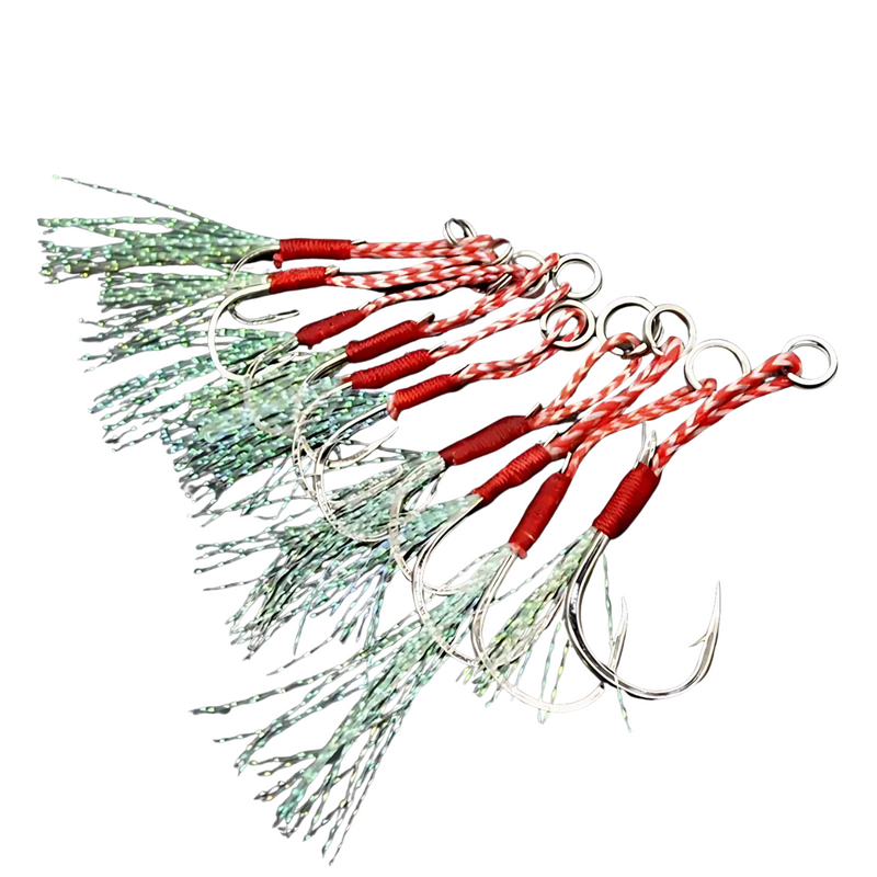 Kit de Anzol Jigging Profissional 10 Peças