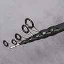 Vara de Pesca Telescópica Kingpesque de Carbono 1.5m a 2.4m - Leve e Compacta