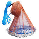 Tarrafa de Pesca Lawaia com Anel Azul e Linha Trançada