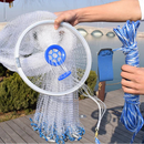 Tarrafa de Pesca Lawaia Monofilamento com Anel de Alumínio ou Plástico