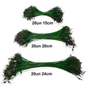 Kit 60 Chicote Pesca Encastoador Castor Cabo de Aço Com Snap e Girador