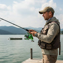 Molinete Kingpesque Lanterna Verde MX Drag De Até 15kg Recolhimento 5.2:1 + Óculos Polarizado Kingpesque E Ebook Proficinal De Brinde