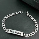 Pulseira De Aço Inoxidável Personalizada