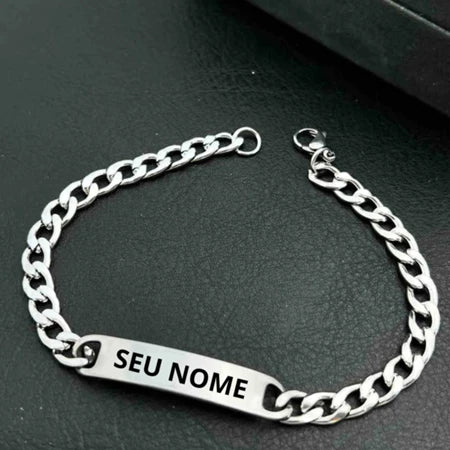 Pulseira De Aço Inoxidável Personalizada