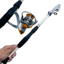 Kit Vara de Pesca Telescópica GHOTDA com Carretel Giratório