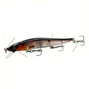 Isca Artificial Profissional Minnow 11.5cm 14g com 3 Ganchos Agudos