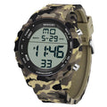 Relógio Militar Camuflado Digital  Sanda à Prova d'Água