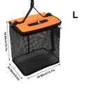 Cesta de Pesca Flutuante Dobrável com Malha Portátil