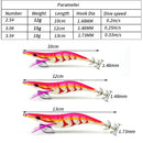 Kit Isca Luminosa Squid Jig Com Anzol e Chumbada - 10 Unidades