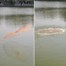 Tarrafa de Pesca Lawaia com Anel Azul e Linha Trançada