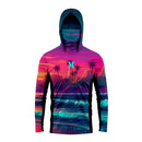 Camisa Masculina Com Capuz UPF 50+ Manga Longa para Pesca