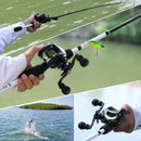 Kit de Pesca Sougayilang Carretilha de Alta Performance e Vara Leve 1.98m