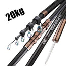 Vara de Pesca Telescópica de Carbono para Grandes Capturas - 20kg de Força