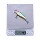 Conjunto Isca de Pesca Minnow 5 Peças com Ganchos Agudos