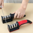 Afiador de Facas 3 Níveis com Base Antiderrapante