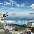 Kit De Pesca Sougayilang Vara 1.8m-2.1m Com 22lbs Fibra De Carbono Carretilha Drag 10kg 8.1:1