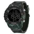 Relógio Militar Camuflado Digital  Sanda à Prova d'Água