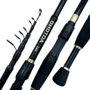 Kit Vara de Pesca Telescópica GHOTDA com Carretel Giratório