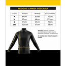 Camisa Pesca Térmica Respirável Masculina Manga Longa Proteção UV