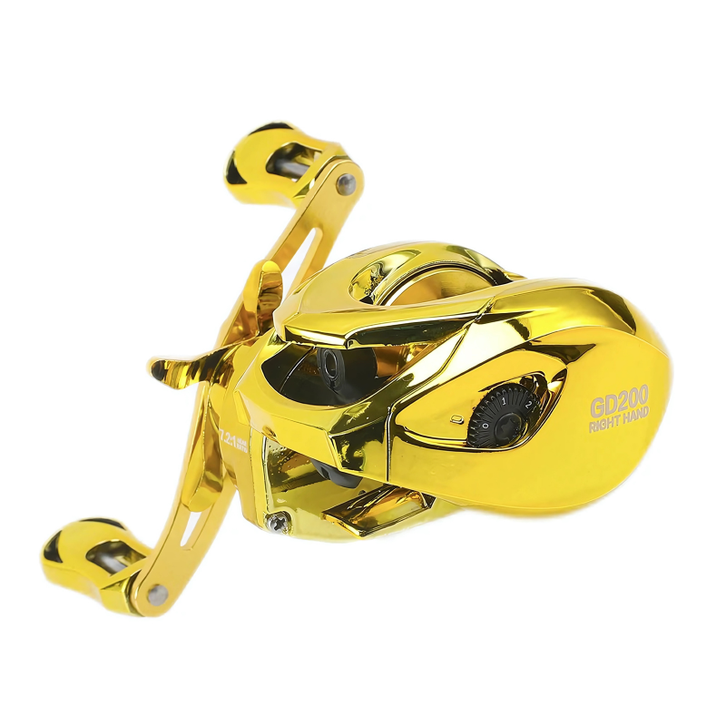 Carretilha Bilink-GD Aço Inox Drag de 8.16kg Rolamento 5+1BB Recolhimento 7.2:1